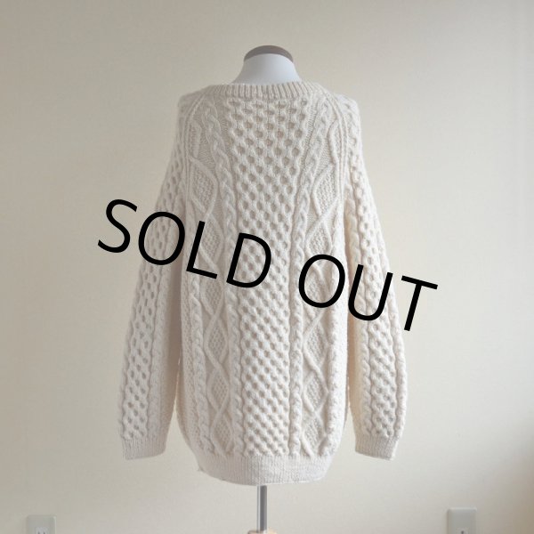 画像3: TIVOLI HANDKNIT フィッシャーマンセーター　 MADE IN IRELAND　 実寸L-XL  (3)