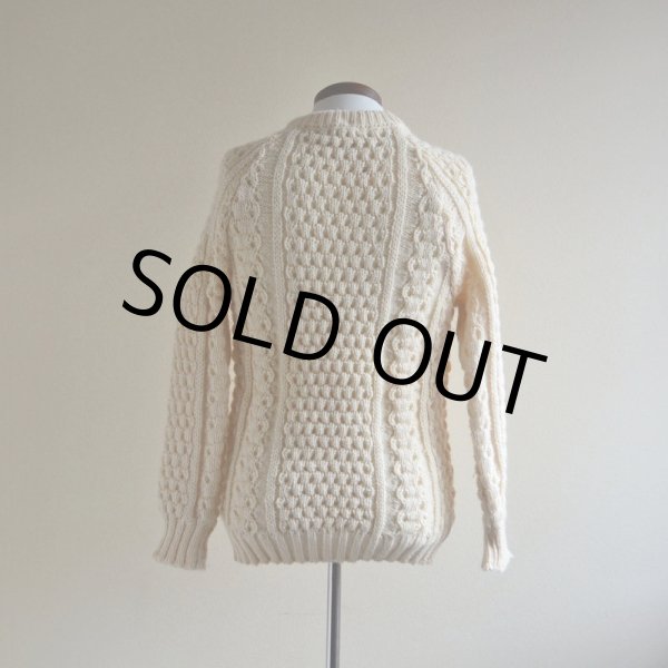 画像3: Malinmor フィッシャーマンセーター　 MADE IN IRELAND　 実寸S  (3)