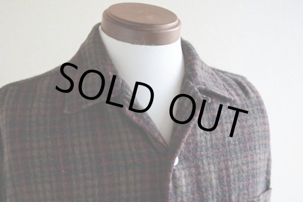 画像6: 1960s BRENT ウールシャツ  表記L  (6)