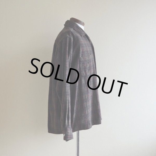 画像2: 1960s BRENT ウールシャツ  表記L  (2)