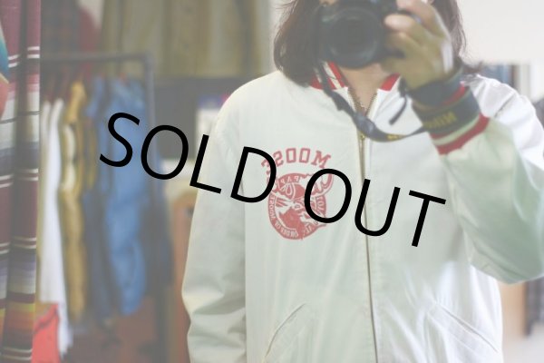 画像2: 1960s-70s Champion コットンジャケット  チェーン刺繍  実寸ML  (2)