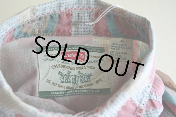 画像16: 1990s Levi's 総柄コットンシャツ  表記M  (16)