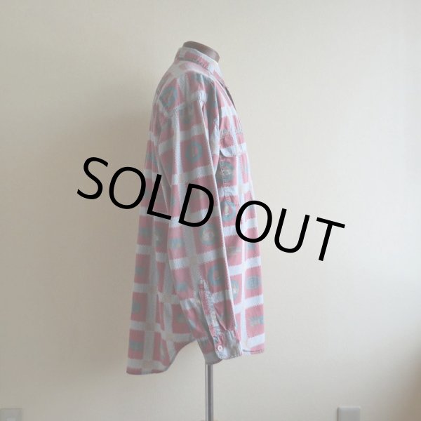 画像2: 1990s Levi's 総柄コットンシャツ  表記M  (2)