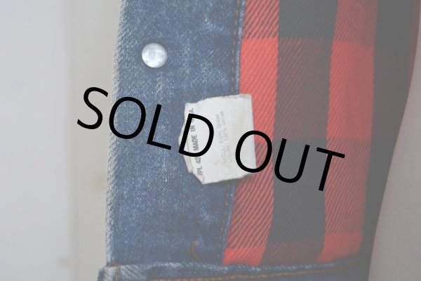 画像15: 1980s Levi's 70411デニムジャケット　 ネルライナー　 表記38  (15)