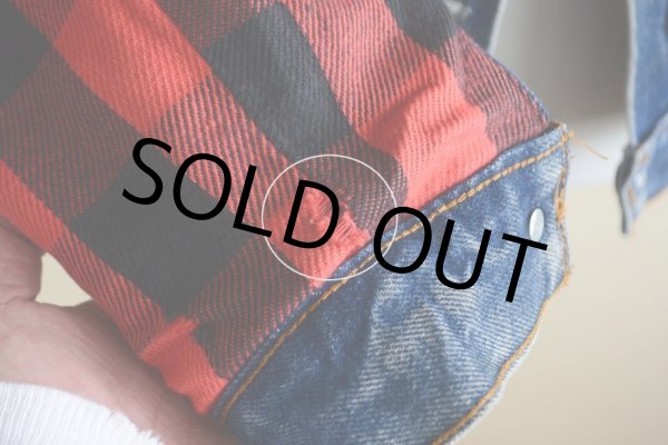 画像19: 1980s Levi's 70411デニムジャケット　 ネルライナー　 表記38  (19)