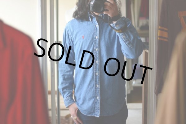 画像10: RalphLauren デニムBDシャツ　 表記Boys L  (10)
