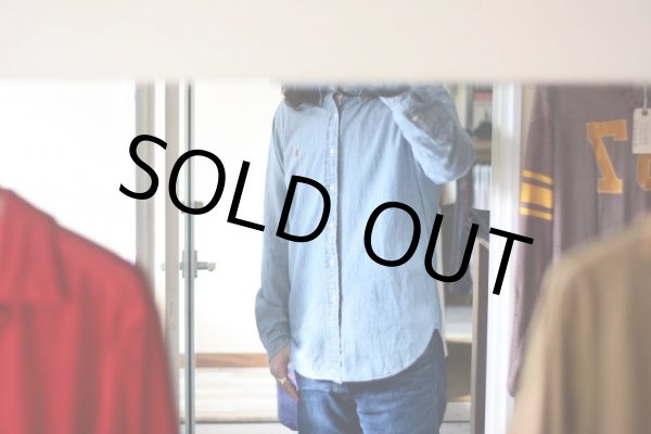 画像10: RalphLauren シャンブレーBDシャツ  表記M  (10)