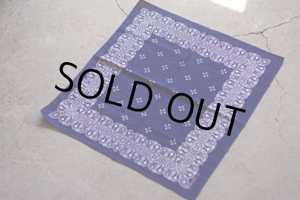 画像5: 1960s クロスモチーフ バンダナ　 RN 14193  (5)