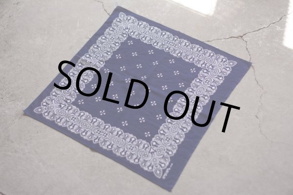 画像5: 1960s クロスモチーフ バンダナ　 RN 14193  (5)