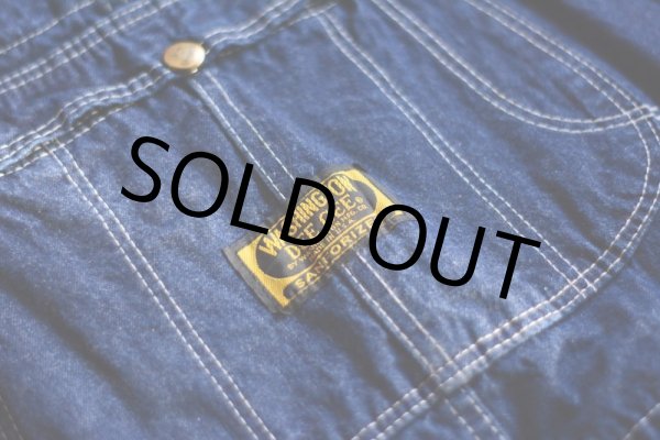 画像4: 1970s WASHINGTON DEE CEE デニムオーバーオール　 表記W42 L30  (4)