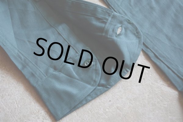 画像8: 1960s BIG YANK マチ付きワークシャツ　 “100％ COTTON”　 DEAD STOCK　 表記15 S  (8)