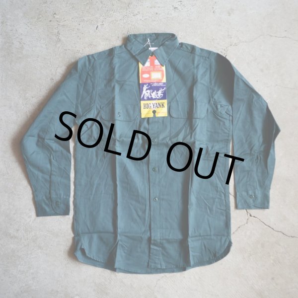 画像2: 1960s BIG YANK マチ付きワークシャツ　 “100％ COTTON”　 DEAD STOCK　 表記15 S  (2)