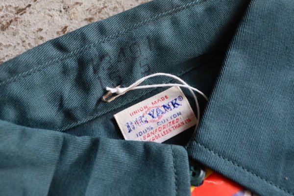 画像6: 1960s BIG YANK マチ付きワークシャツ  “100% COTTON”  DEAD STOCK  表記15 S  (6)