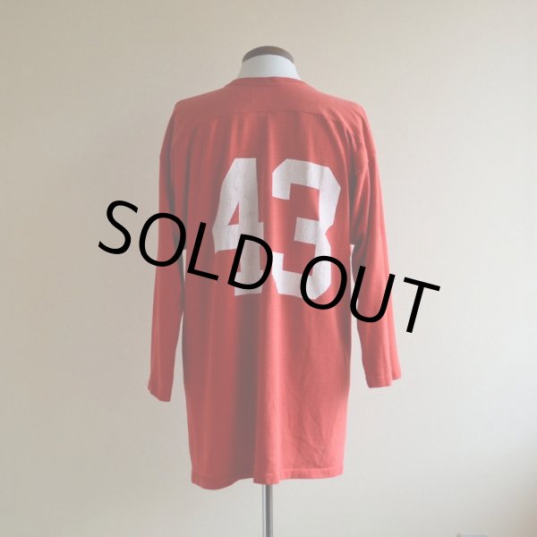 画像3: 1970s-80s ナンバリング フットボールTシャツ　 実寸L〜  (3)
