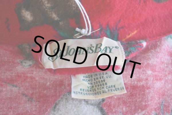 画像9: 1980s ST.JOHN'S BAY プリントネルガウン　 実寸M  (9)