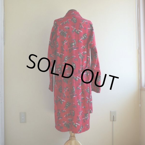 画像3: 1980s ST.JOHN'S BAY プリントネルガウン　 実寸M  (3)