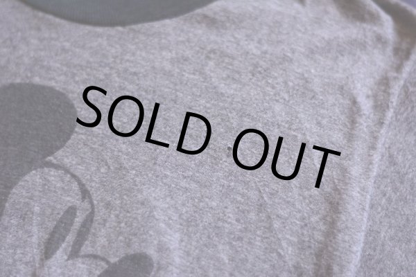 画像4: 1980s MICKEY MOUSE リンガーTシャツ　 実寸M  (4)