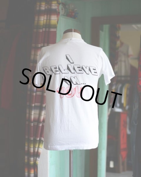 画像2: 1980s PRINT Tシャツ　 両面プリント　 表記M  (2)