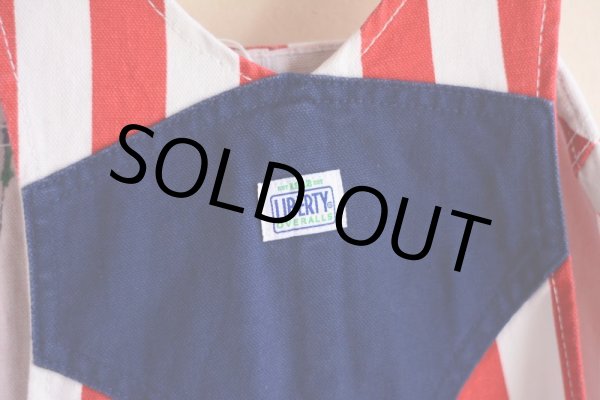 画像7: 1990s〜 LIBERTY OVERALLS ストライプオーバーオール  表記W40 L32  (7)