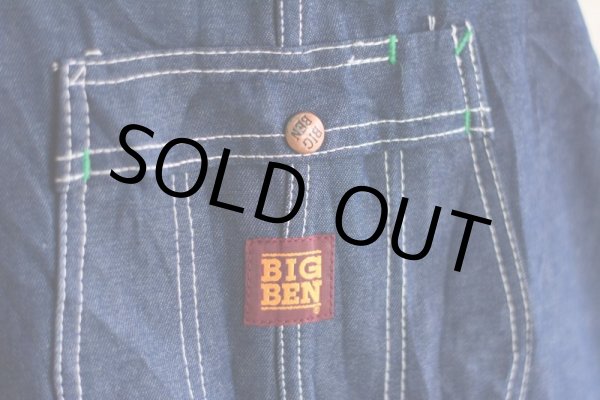 画像3: 1990s BIG BEN デニムオーバーオール  表記W38 L32  (3)