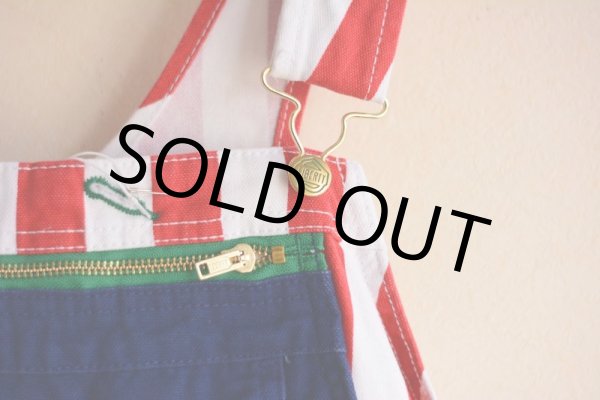 画像4: 1990s〜 LIBERTY OVERALLS ストライプオーバーオール  表記W40 L32  (4)