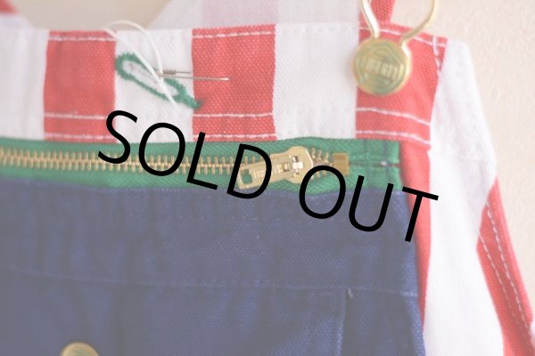 画像5: 1990s〜 LIBERTY OVERALLS ストライプオーバーオール  表記W40 L32  (5)