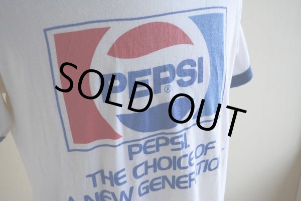画像7: 1980s PEPSI リンガーTシャツ　 両面プリント　 表記XL  (7)