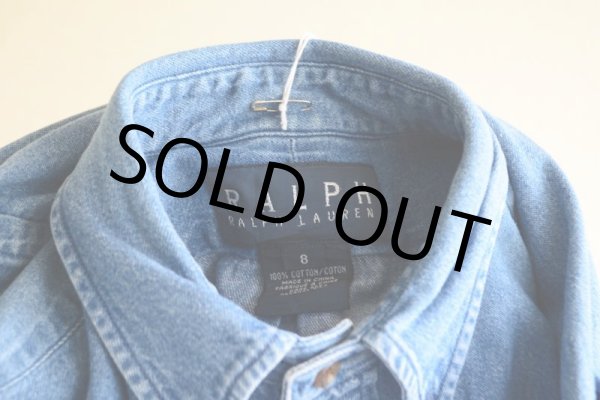 画像9: RalphLauren デニムBDシャツ　 表記8  (9)