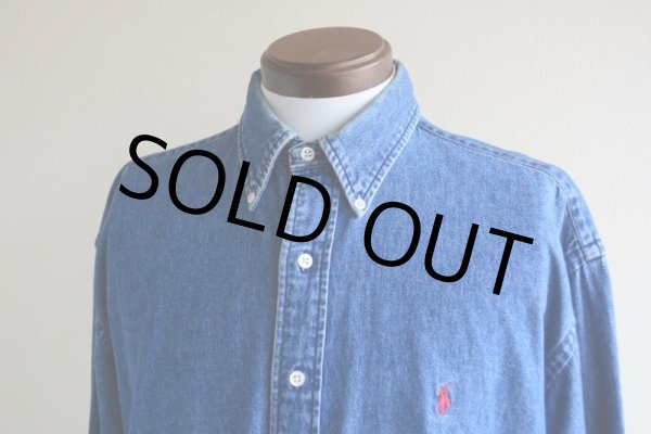 画像5: RalphLauren デニムBDシャツ　 表記L  (5)