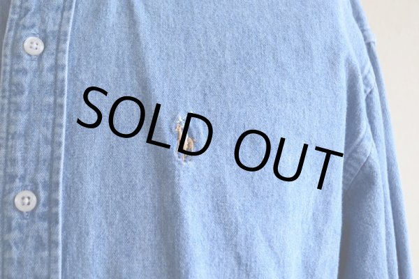 画像6: RalphLauren デニムBDシャツ　 表記Boys XL  (6)