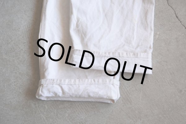 画像14: 1990s Carhartt 生成りオーバーオール  MADE IN USA  表記W36 L30  (14)