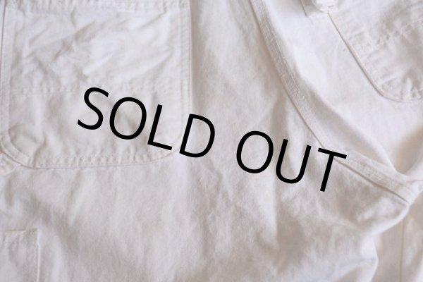 画像9: 1990s Carhartt 生成りオーバーオール  MADE IN USA  表記W36 L30  (9)