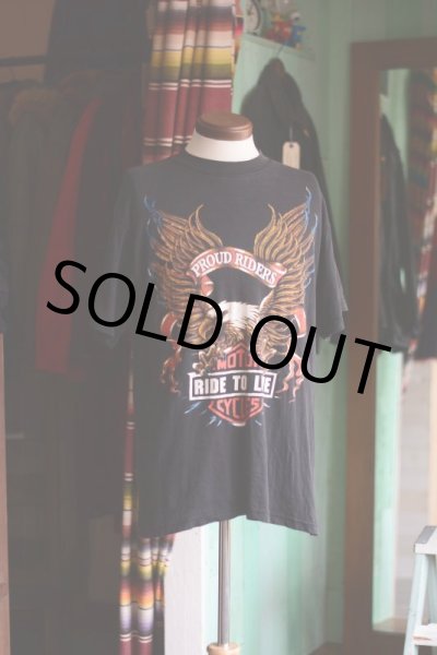 画像3: 1990s PROUD RIDERS EAGLE Tシャツ  表記M  (3)