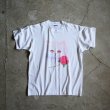 画像1: 1990s 猫と薔薇Tシャツ　 実寸L  (1)