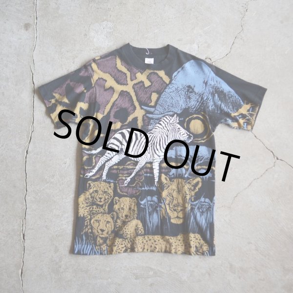 画像5: 1990s アニマル総柄Tシャツ　 表記M  (5)