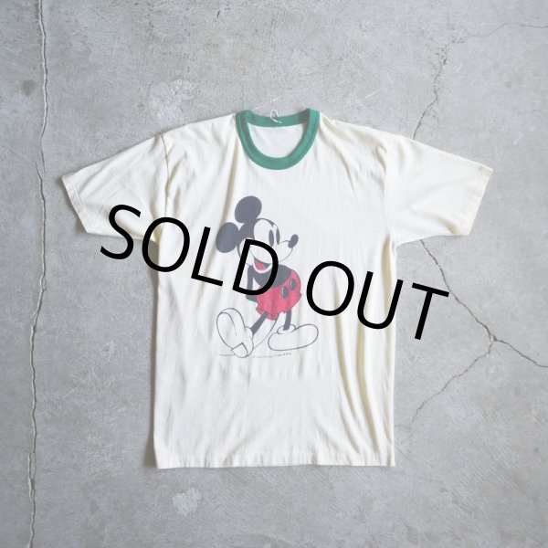 画像5: 1980s MICKEY MOUSE リンガーTシャツ　 実寸ML  (5)
