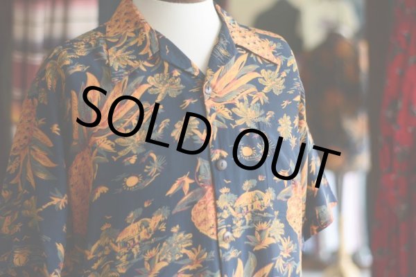 画像7: AVANTI SILK ハワイアンシャツ　 表記S  (7)