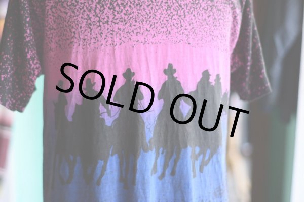 画像5: 1990s カウボーイシルエット総柄Tシャツ  表記L  (5)