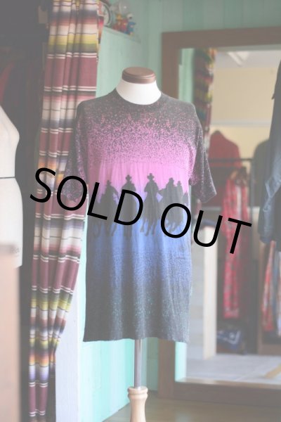 画像2: 1990s カウボーイシルエット総柄Tシャツ  表記L  (2)