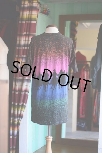 画像3: 1990s カウボーイシルエット総柄Tシャツ  表記L  (3)