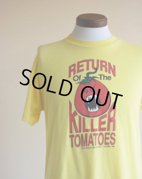 画像1: 1980s Return of the Killer Tomatoes 映画Tシャツ　 実寸ML  (1)