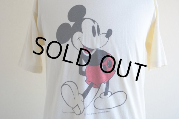 画像7: 1980s MICKEY MOUSE リンガーTシャツ　 実寸ML  (7)