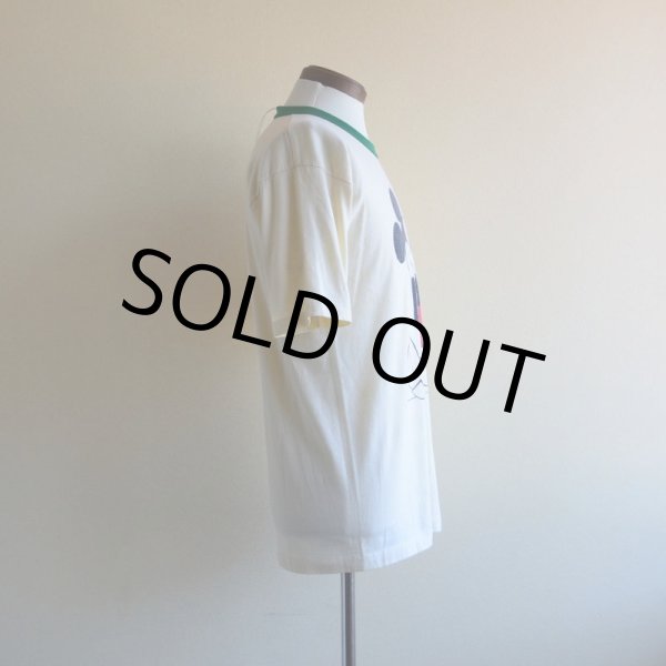 画像2: 1980s MICKEY MOUSE リンガーTシャツ　 実寸ML  (2)