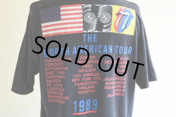 画像12: 1980s THE ROLLING STONES THE NORTH AMERICAN TOUR 1989 Tシャツ　 実寸L  (12)