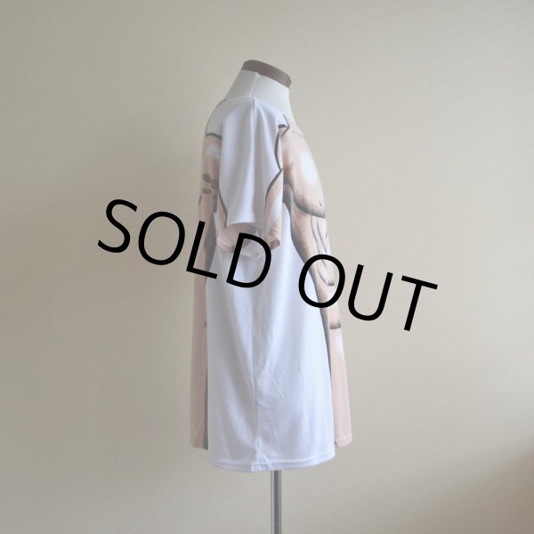 画像2: 1990s〜 筋肉だまし絵Tシャツ　 両面プリント　 実寸L-XL  (2)