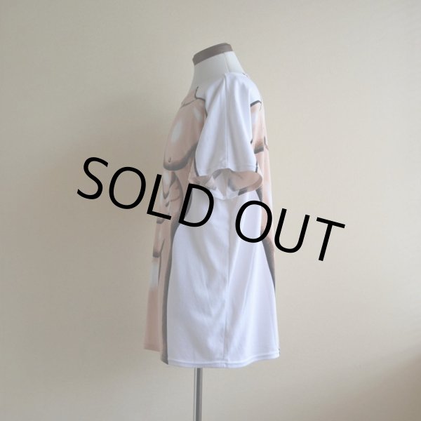 画像4: 1990s〜 筋肉だまし絵Tシャツ　 両面プリント　 実寸L-XL  (4)