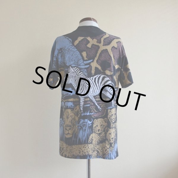 画像3: 1990s アニマル総柄Tシャツ　 表記M  (3)
