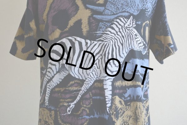画像8: 1990s アニマル総柄Tシャツ　 表記M  (8)