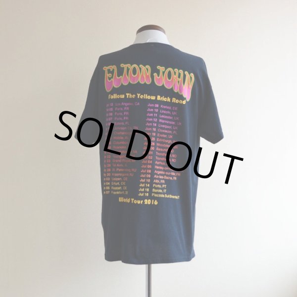 画像3: 2000s〜 ELTON JOHN GOODBYE YELLOW BRICK ROAD 2016 WORLD TOUR Tシャツ　 表記L  (3)