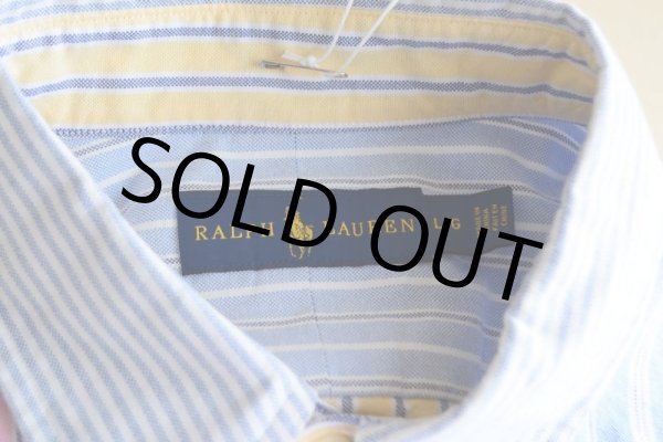 画像10: RalphLauren オックスフォードBDシャツ　 クレイジーパターン　 表記L  (10)